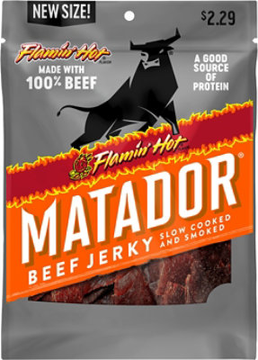 Matador Beef Jerky Flamin Hot Jerky - .8 OZ - Image 2