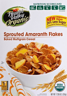 Health Valley Cereal Flake Amaranth Org - 12.65 OZ - Image 2