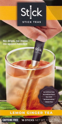 Stick Beverages Tea Lemon Ginger - 16 PC - shaws
