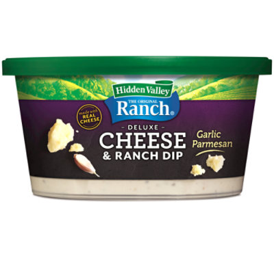 Hidden Valley Deluxe Garlic Parmesan Flavor Cheese And Ranch Dip - 10 Oz - Image 1