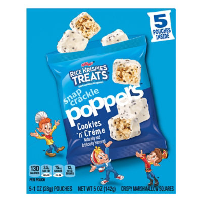 Rice Krispies Treats Snap Crackle Poppers Crispy Marshmallow Squares Cookies n Crème - 5 Oz - Image 3