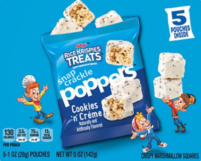 Rice Krispies Treats Snap Crackle Poppers Crispy Marshmallow Squares Cookies n Crème - 5 Oz - Image 6