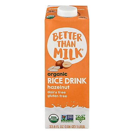 Better Than Milk Rice Milk Hazelnut Org - 33.8 FZ - Image 3