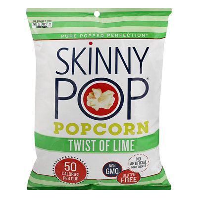 SkinnyPop Twist of Lime Popcorn Grocery Size Bag - 4.4 Oz - Image 4