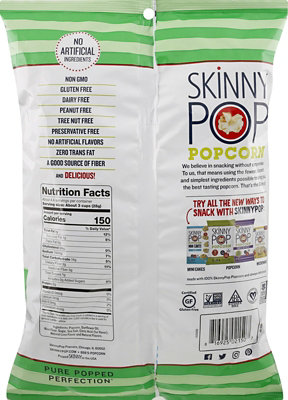 SkinnyPop Twist of Lime Popcorn Grocery Size Bag - 4.4 Oz - Image 5