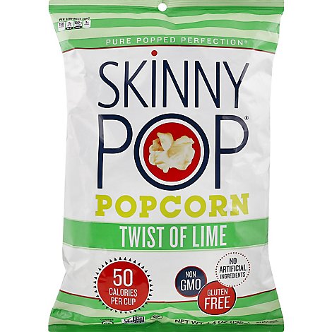 SkinnyPop Twist of Lime Popcorn - 4.4 Oz