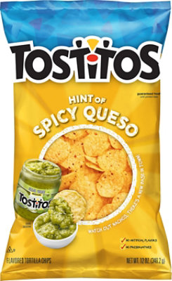 Tostitos Hint Of Spicy Queso Tortilla Chip - 12 OZ - Image 2