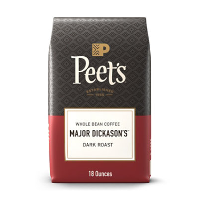 Peet's Coffee Major Dickasons Blend Dark Roast Whole Bean Coffee Bag