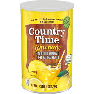 Country Time Lemonade Naturally Flavored Powdered Drink Mix Canister - 63 Oz - Image 5