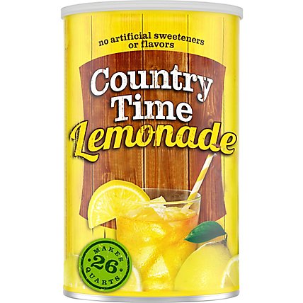 Country Time Lemonade Naturally Flavored Powdered Drink Mix Canister - 63 Oz - Image 1
