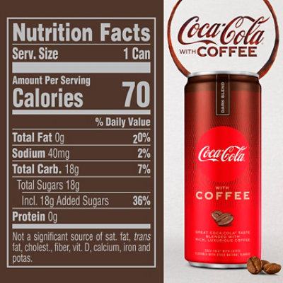 Coca-Cola Soda with Coffee Dark Blend Can - 12 Fl. Oz. - Image 4