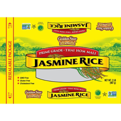 Golden Star Thai Hom Mali Jasmine Rice - 2 Lb - Image 1