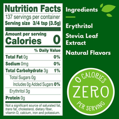 Truvia Calorie Free Sweetener From The Stevia Leaf Spoonable Refill Bag - 17 Oz - Image 4