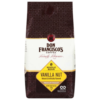 Don Franciscos Reserve Vanilla Nut Whole Bean Coffee - 28 OZ - Haggen