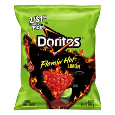 DORITOS Tortilla Chips Hot Limon - 1.375 OZ