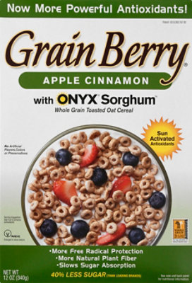 Grain Berry Apple Cinnamon Toasted Oats Cereal - 12 OZ - Image 2