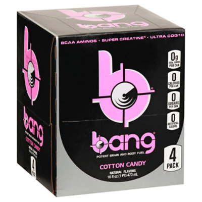 Bang Energy Drink Cotton Candy - 4-16 FZ