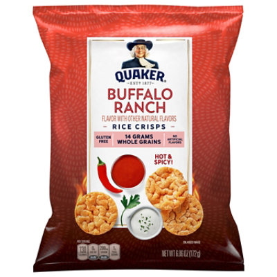 Quaker Rice Crisps Buffalo Ranch Flavor - 6.06 OZ