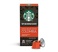 Starbucks Nespresso Medium Colombia Coffee Pods - 10 CT