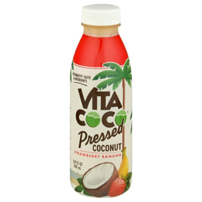 Vita Coco Pressed Coconut Water Strawberry Banana - 16.9 Fl. Oz.