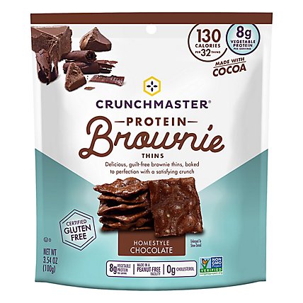 Crunchmaster Brownie Thins Homestyle Chocolate - 3.54 Oz - Image 3