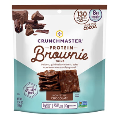 Crunchmaster Brownie Thins Homestyle Chocolate - 3.54 Oz