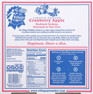 Village Piemaker Frzn Pie Cranberry Apl - 48 OZ - Image 6