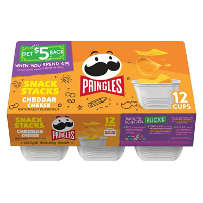 Pringles Narually Flavored Cheddar Cheese Snack Cups - 12 Count - Image 2