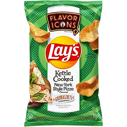 Lays Kettle Cooked Potato Chips New York Style Pizza - 8 OZ - Image 2
