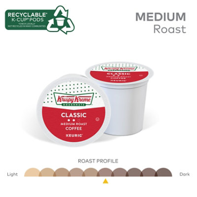 Krispy Kreme Classic Medium Roast Coffee Keurig Single Serve K Cup Pods - 32 Count - Image 4