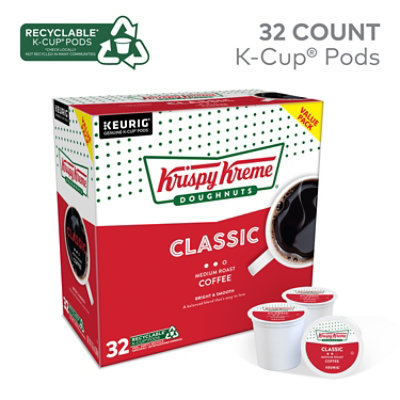 Krispy Kreme Classic Medium Roast Coffee Keurig Single Serve K Cup Pods - 32 Count - Image 3