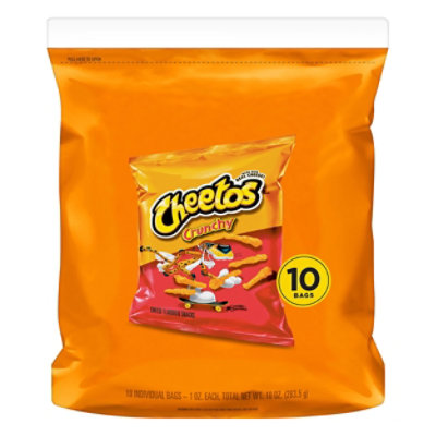 Cheetos Crunchy Cheese Flavored Snacks - 10 CT - Image 1