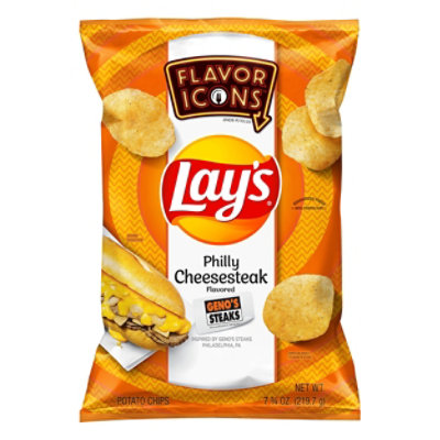 Lays Potato Chips Philly Cheese Steak - 7.75 OZ