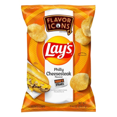 Lays Potato Chips Philly Cheese Steak - 7.75 OZ - Pavilions