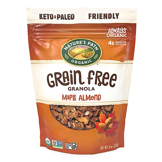 Nature's Path Organic Grain Free Maple Almond Granola - 8 Oz