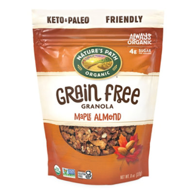 Nature's Path Organic Grain Free Maple Almond Granola - 8 Oz