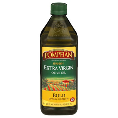 Pompeian Spanish Extra Virgin Olive Oil Plastic - 24 FZ