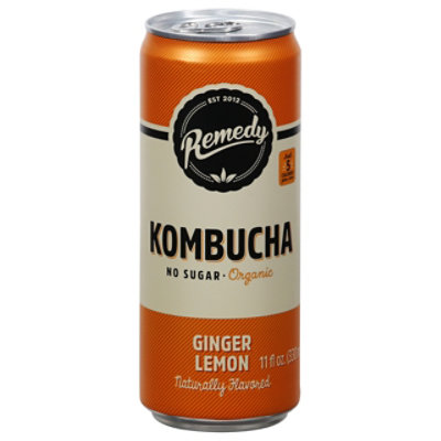 Remedy Kombucha Ginger Lemon - 11.2 OZ - Image 3