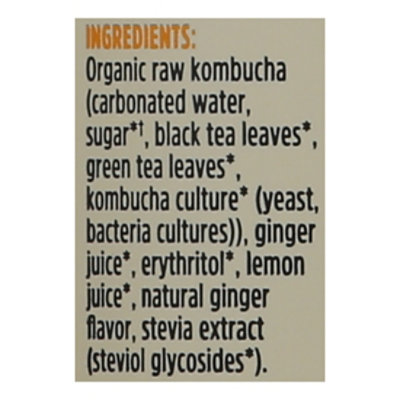 Remedy Kombucha Ginger Lemon - 11.2 OZ - Image 5