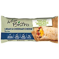 Artisan Bistro Burrito Organic 3 Bean & Cheddar Cheese - 6 Oz - Image 2