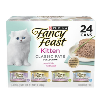 Fancy Feast Cat Food Wet Kitten Ocean Whitefish - 24-3 Oz