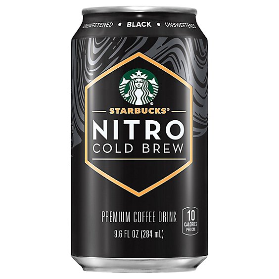 Starbucks Nitro Cold Brew Unsweet - 9.6 FZ