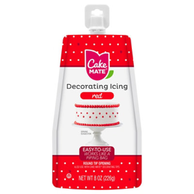 Cake Mate Decorating Icing Red - 8 OZ