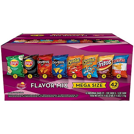 Frito Lay Snacks Flavor Mix Cube - 42 CT