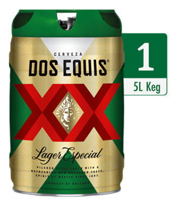 Dos Equis Mexican Lager Beer Keg - 5 Liter - Image 1