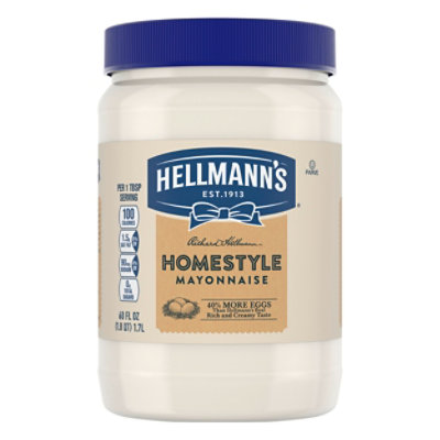 Hellmanns Homestyle Mayonnaise 60 Oz Jewel Osco