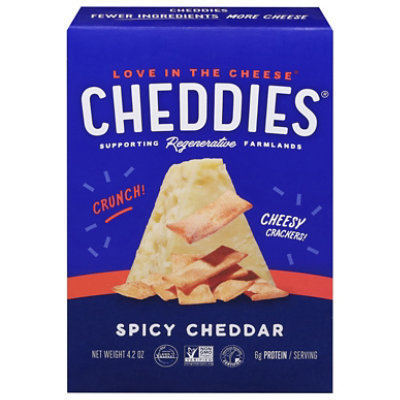 Cheddies Spicy Cheddar Baked Crackers - 4.2 Oz - Image 3