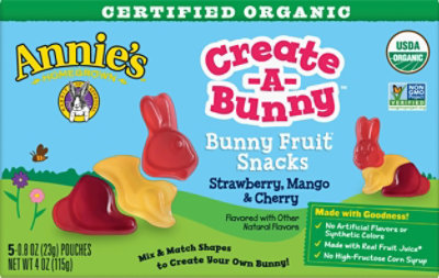Annies Organic Build A Bunny Fruit Snacks - 4 OZ - Image 2
