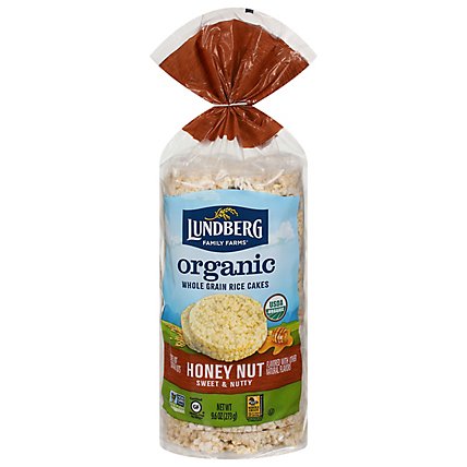 Lundberg Family Farms Honey Nut Organic Rice Cakes - 9.6 OZ - Image 3