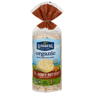 Lundberg Family Farms Honey Nut Organic Rice Cakes - 9.6 OZ